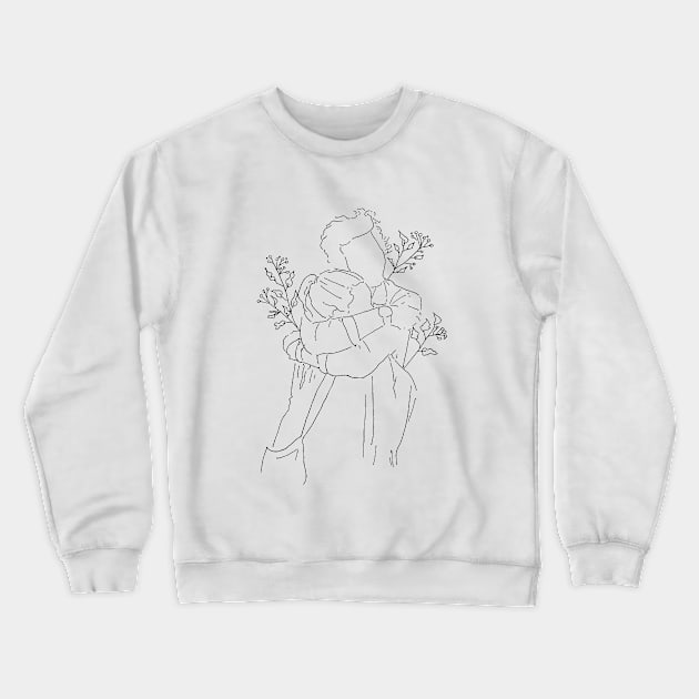 hold me in your arms Crewneck Sweatshirt by poeticamenteflor